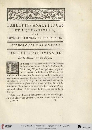 Mythologie des enfers