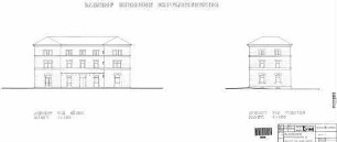 Eubigheim: Ansicht Süd- und Westseite Empfangsgeb.