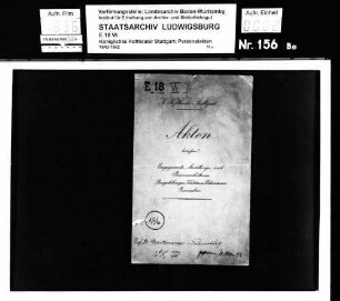 Gerstmann, Wolf, Prof. (*14.07.1855 +30.10.1921); Dramaturg und Bibliothekar; ausgesch.: 1908