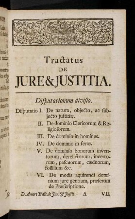 1-656, Tractatus de Jure & Justitia.