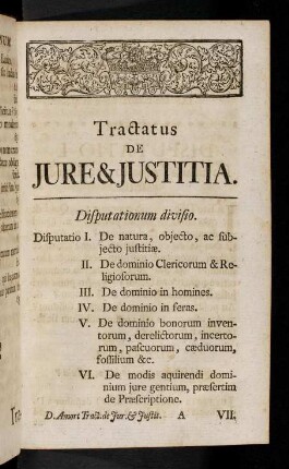 1-656, Tractatus de Jure & Justitia.