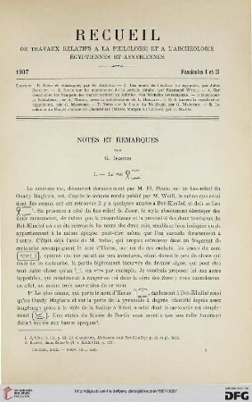 29: Notes et remarques
