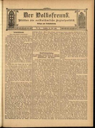 Ausgabe vom Sonntag, den 16. Mai 1909.
