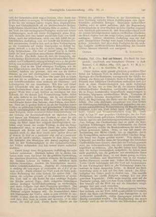536-537 [Rezension] Funcke, Otto, Brot und Schwert. Ein Buch für hungernde, zweifelnde und kämpfende Herzen. 2. Aufl