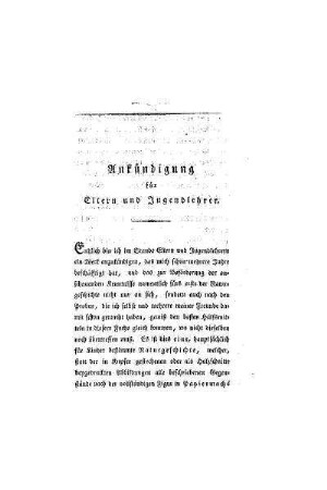 Ankündigung für Eltern und Jugendlehrer