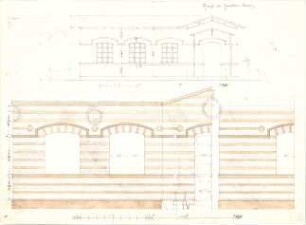 Gärtner, Friedrich von; Gärtnerhaus - Kneipe (Aufrisse)