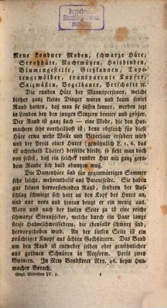 Englische Miscellen. 4. 1801