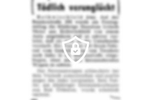 Tödlich verunglückt