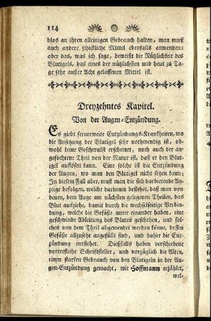 Dreyzehntes Kapitel. Von der Augen-Entzündung.