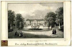 Das adelige Fräuleinstift Schloss Joachimstein, Sachsen. 1839.
