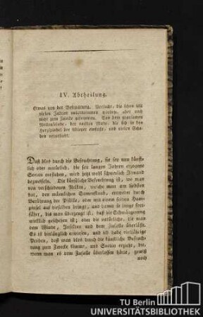 IV. Abtheilung. Etwas von der Befruchtung. [...]