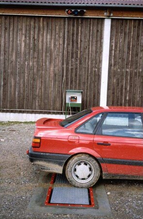 Fotografie: Wiegetechnik, Radlastwaage