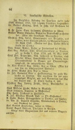 Lausitzische Miscellen