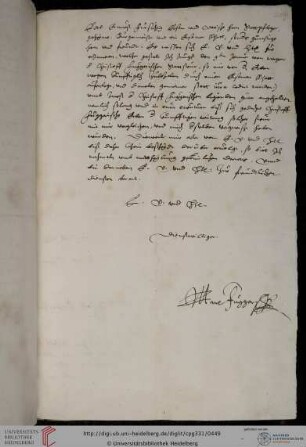 Markus Fugger an Bürgermeister und Rat der Stadt Augsburg, 20. Februar [1580?]