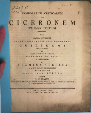 Symbolarum criticarum ad Ciceronem. 3