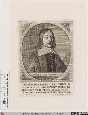 Bildnis Johann Sebald Fabricius