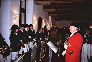 Schloss Reinbek: Festsaal: Neujahrsempfang des Landes Schleswig-Holstein: Festsaal: Jagdbläserchor Sachsenwald-Aumühle, 13. Januar 2010