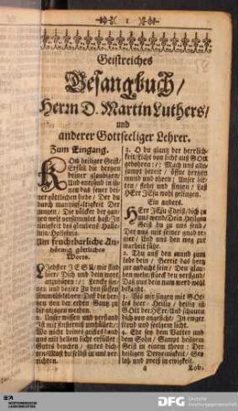 Geistreiches Gesangbuch