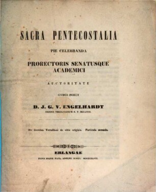 De doctrina Tertulliani de vitio originis, 2