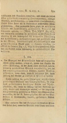 Blattplatte. § 122