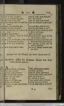Applicirt allhie die Redens-Arten bey dem Verb. Avoir mit le