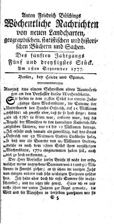 Fünf und dreyßigstes Stück