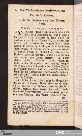 Die fünfte Lection.