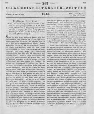 Naumann, W.: Paulus. Die ersten Siege des Christenthums, in Bildern aus der Apostelgeschichte. Mit vielen xylographischen Abbildungen. Bd. 1-2. Leipzig: Teubner 1844