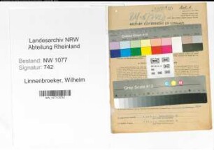 Entnazifizierung Wilhelm Linnenbroeker , geb. 03.06.1896 (Polizist)