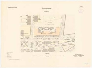 Regierungsgebäude, Osnabrück: Lageplan 1.500