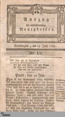 Auszug der interessantesten Neuigkeiten