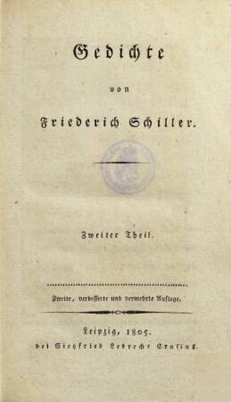 Gedichte, 2