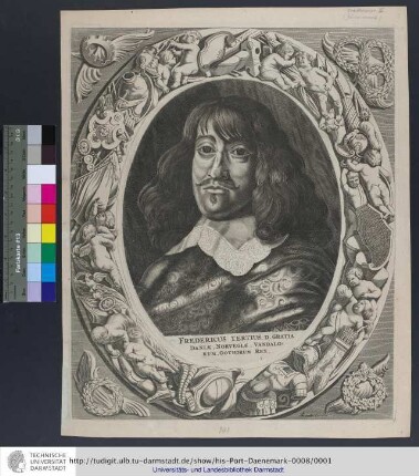 Fredericus Tertius, D. Gratia Daniæ, Norvegiæ, Vandalorum, Gothorum Rex / ... Hardt Excudit