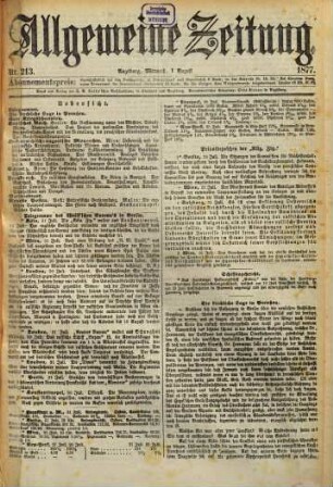 Allgemeine Zeitung. 1877, 8
