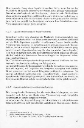 4.2.2 Operationalisierung von Gewaltdelinquenz