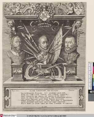 [Portraits of Liedekercke, Bourse and Rouck; Porträts von Liederkercke, Bourse und Rouck]