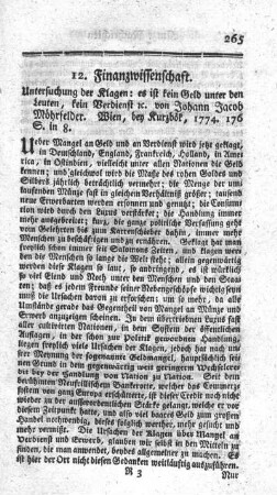 12. Finanzwissenschaft.