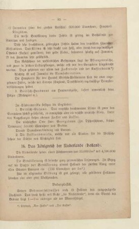 16. Das Königreich der Niederlande (Holland)