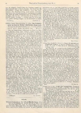 19 [Rezension] Richter, Julius, Das Erziehungswesen am Hofe der Wettiner Albertinischen (Haupt)-Linie