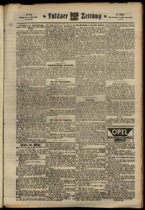Dritte Ausgabe vom Samstag, den 13. April 1912.