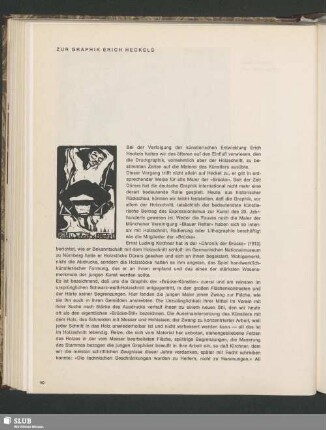 Zur Graphik Erich Heckels