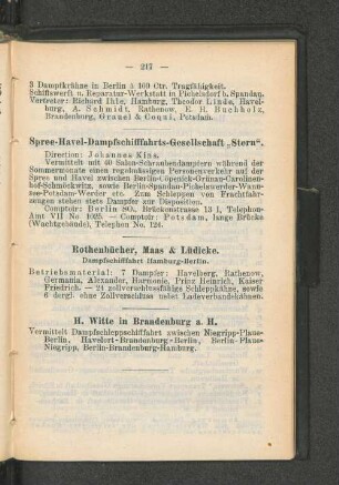 Rothenbücher, Maas & Lüdicke.