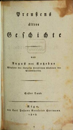 Preußens ältere Geschichte, 1