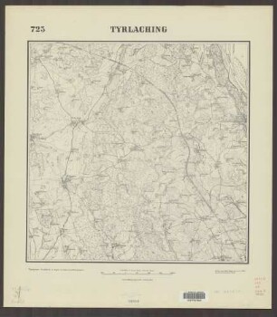 723 Tyrlaching ; Topographische Karte von Bayern 1:25.000 [Positionsblätter]