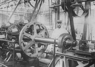 Fabrikation eines Kabels : Technikgeschichte | Physik | Elektrizität | Telegraphie und Telephonie
