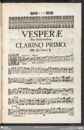 Vesperae pro Festivitatibus