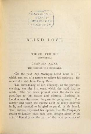 Blind love, 2