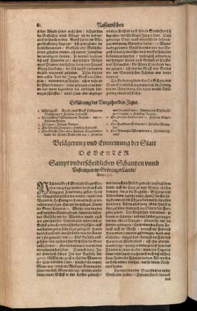Belägerung und Einnemung der Statt Deventer Sampt underscheidlichen Schantzen unnd Vestungen im Gröninger Landt Anno 1591.