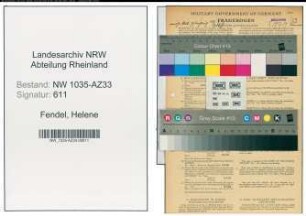 Entnazifizierung Helene Fendel , geb. 09.03.1897 (Kaufmaennische Angestellte)