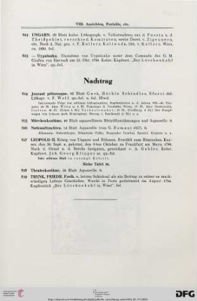 Nachtrag (Nr. 824-829)